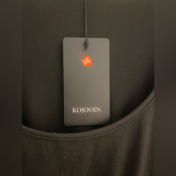 KOJOOIN Womens Long Sleeve Ruffle Hem Boho Midi Dress - Picture 3 of 9